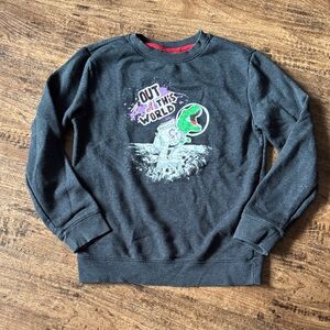Cat & Jack Charcoal 'Out of This World' Crewneck Sweater
